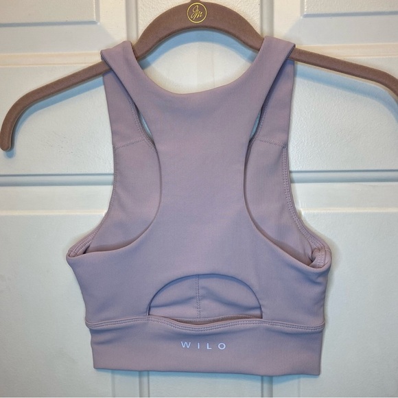 WILO Sports Bra Ribbed Sz XS Pale Lavender EUC - Picture 8 of 8